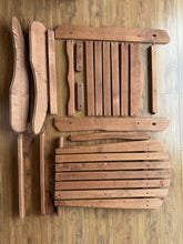 Load image into Gallery viewer, SoliWood Outdoor Wooden Folding Adirondack Chair Set of 2 with Pre-Assembled BackRest, Wood Patio Chair for Garden Backyard Porch Pool Deck Firepit