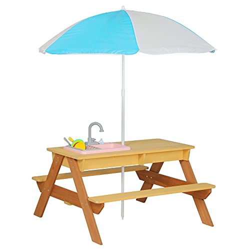 Wooden Play Table, Kids Table and Chairs, Activity Table for Kids, Water  and Sand Table, Kids Christmas Gift 